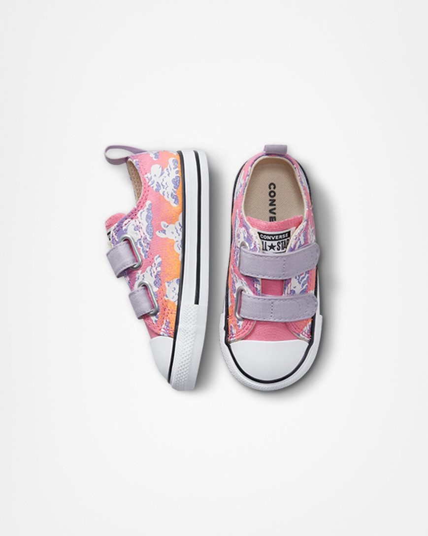 Tenis Converse Chuck Taylor All Star Easy-On Cloud Gazer Cano Baixo Menina Roxo Rosa | PT Q09P41T